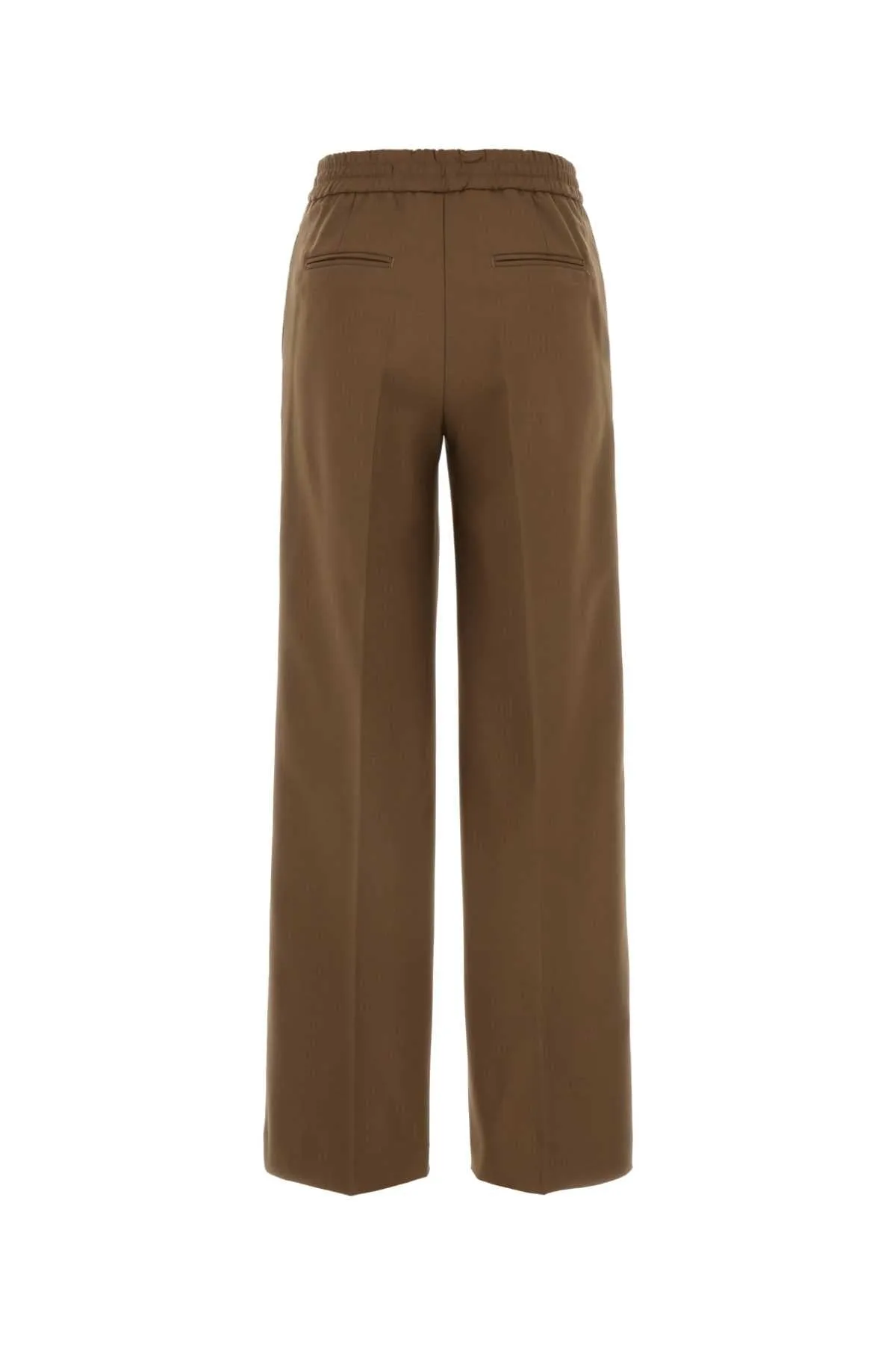 Pt Torino Biscuit Stretch Wool Palazzo Pant