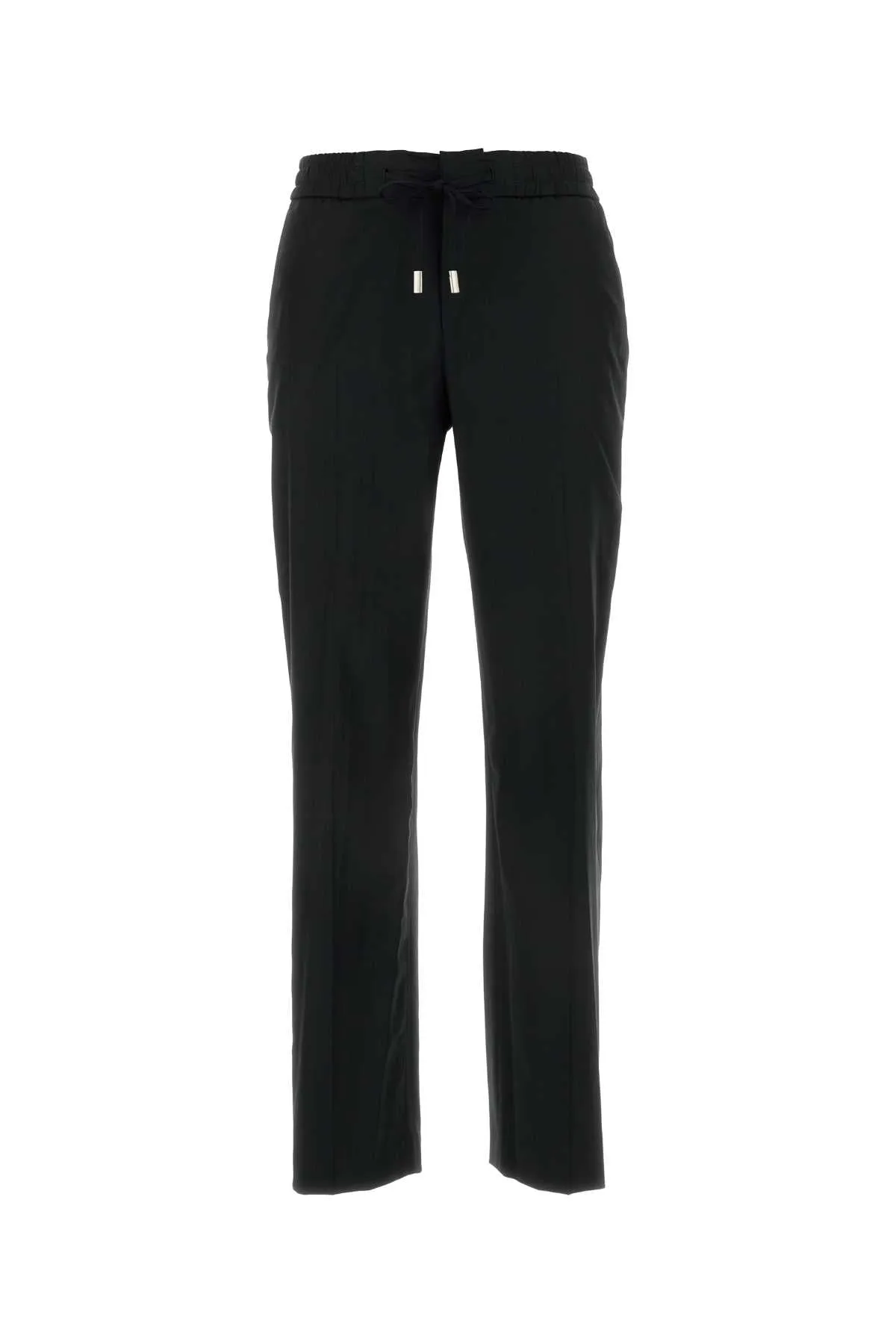 Pt Torino Black Stretch Wool Blend Pant