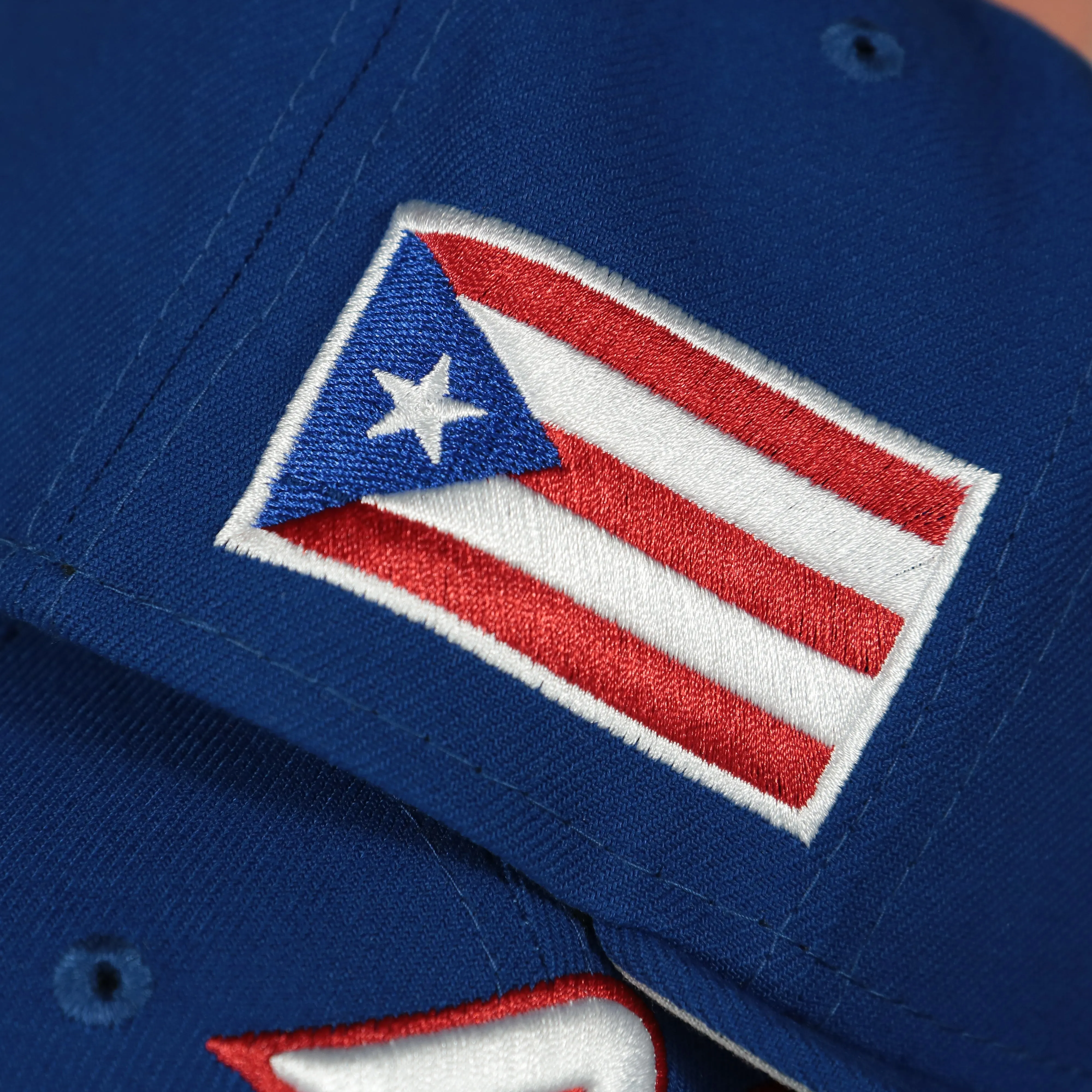 Puerto Rico 2023 World Baseball Classic Grey Bottom Blue 59Fifty Fitted Cap