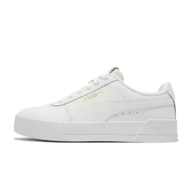 Puma Carina Lux L White Gold Women Casual Lifestyle Shoe...