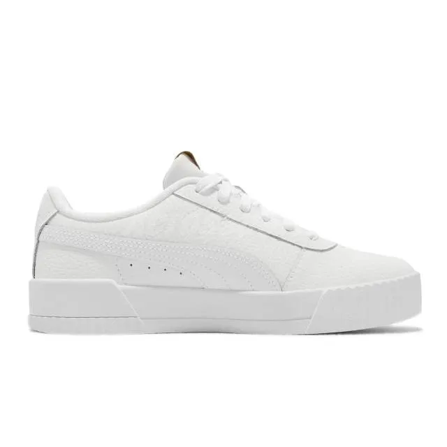 Puma Carina Lux L White Gold Women Casual Lifestyle Shoe...