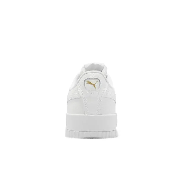 Puma Carina Lux L White Gold Women Casual Lifestyle Shoe...