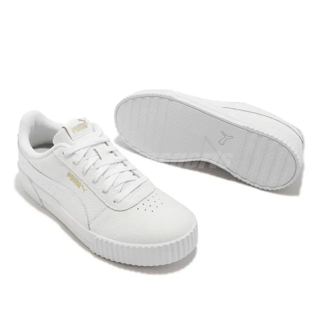 Puma Carina Lux L White Gold Women Casual Lifestyle Shoe...