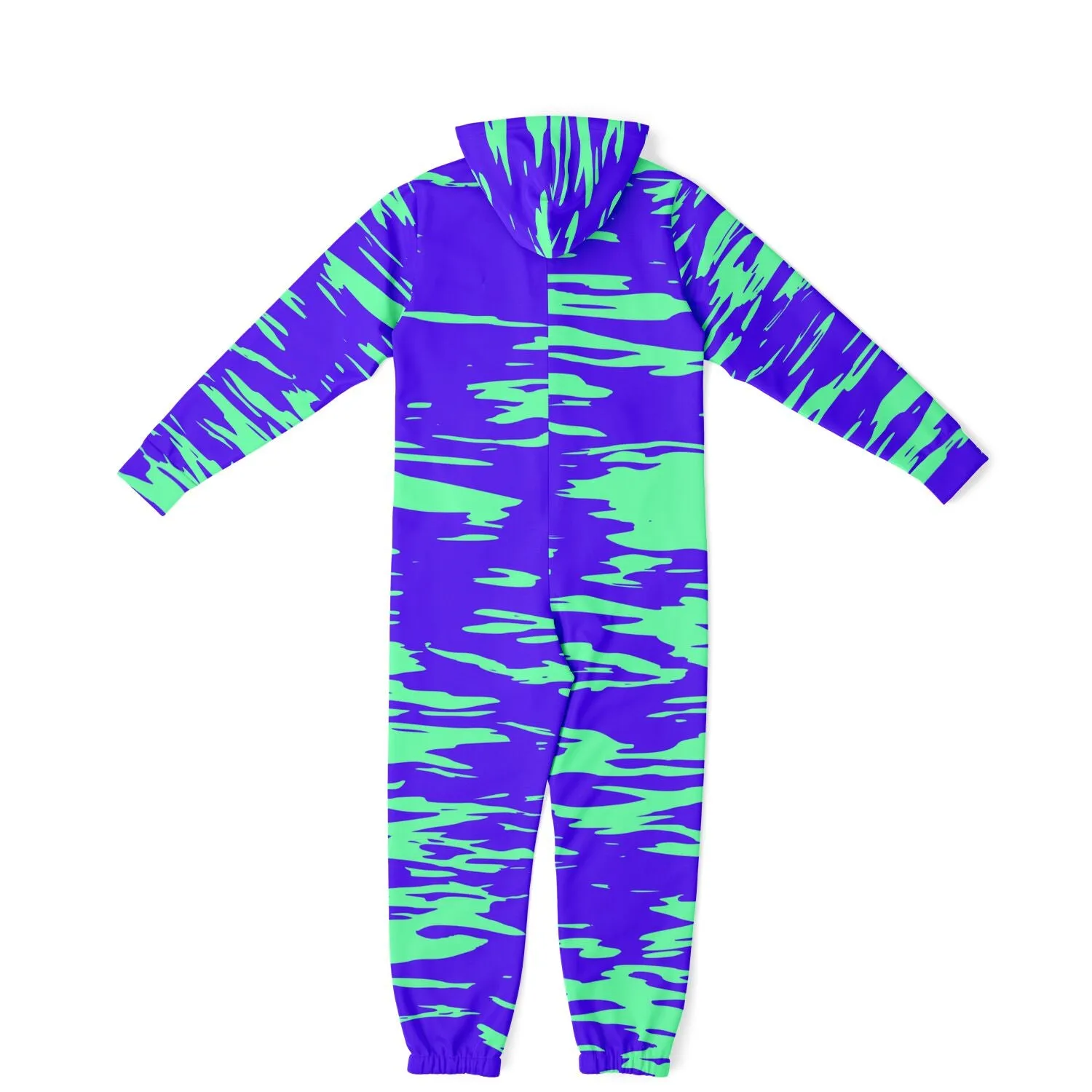 Purple Mint Rave Zebra Adult Unisex Onesie