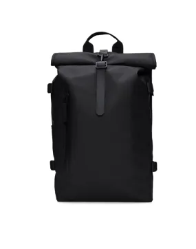 Rolltop Rucksack Large Black Seljakott | Rains | Watch Wear