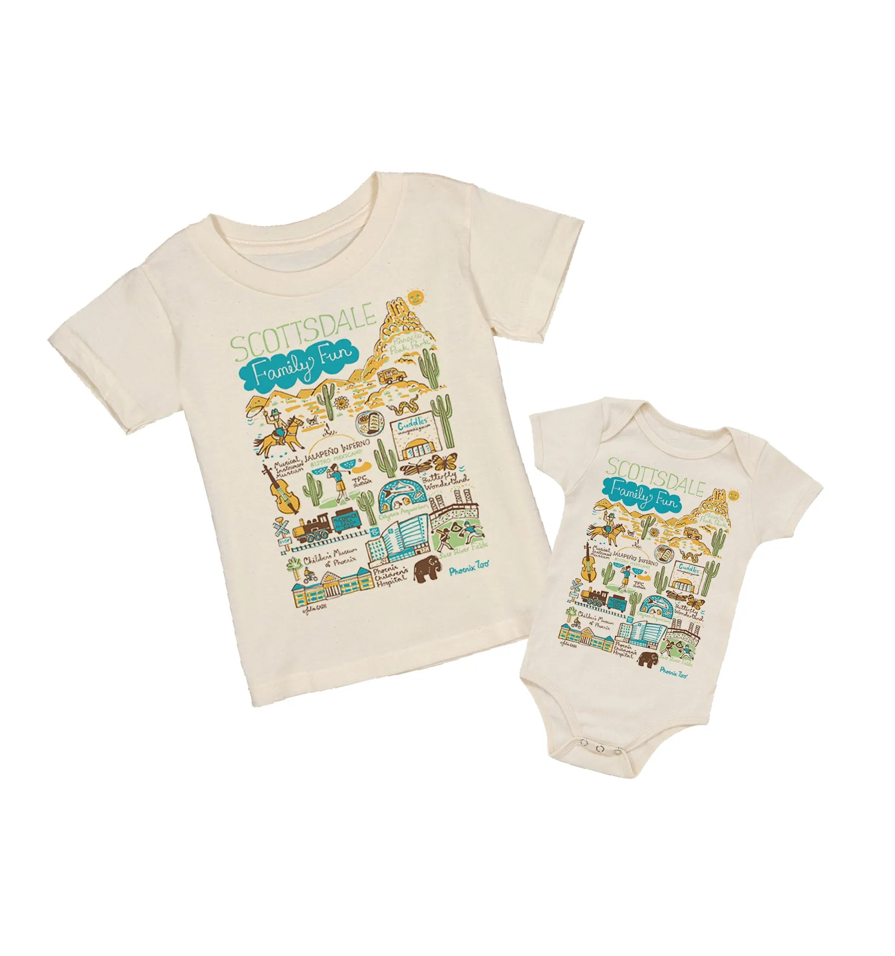 Scottsdale Family Fun Organic Onesie & Tee