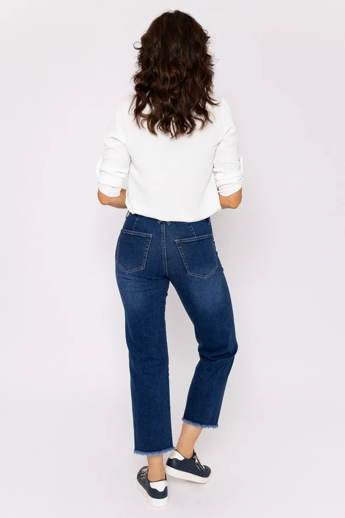 Seamless Hem Denim Jeans