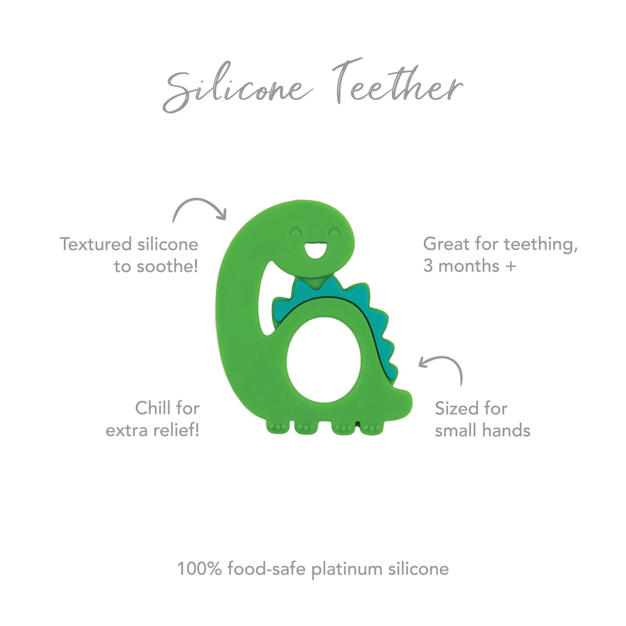 Silicone Teether: Dinosaur