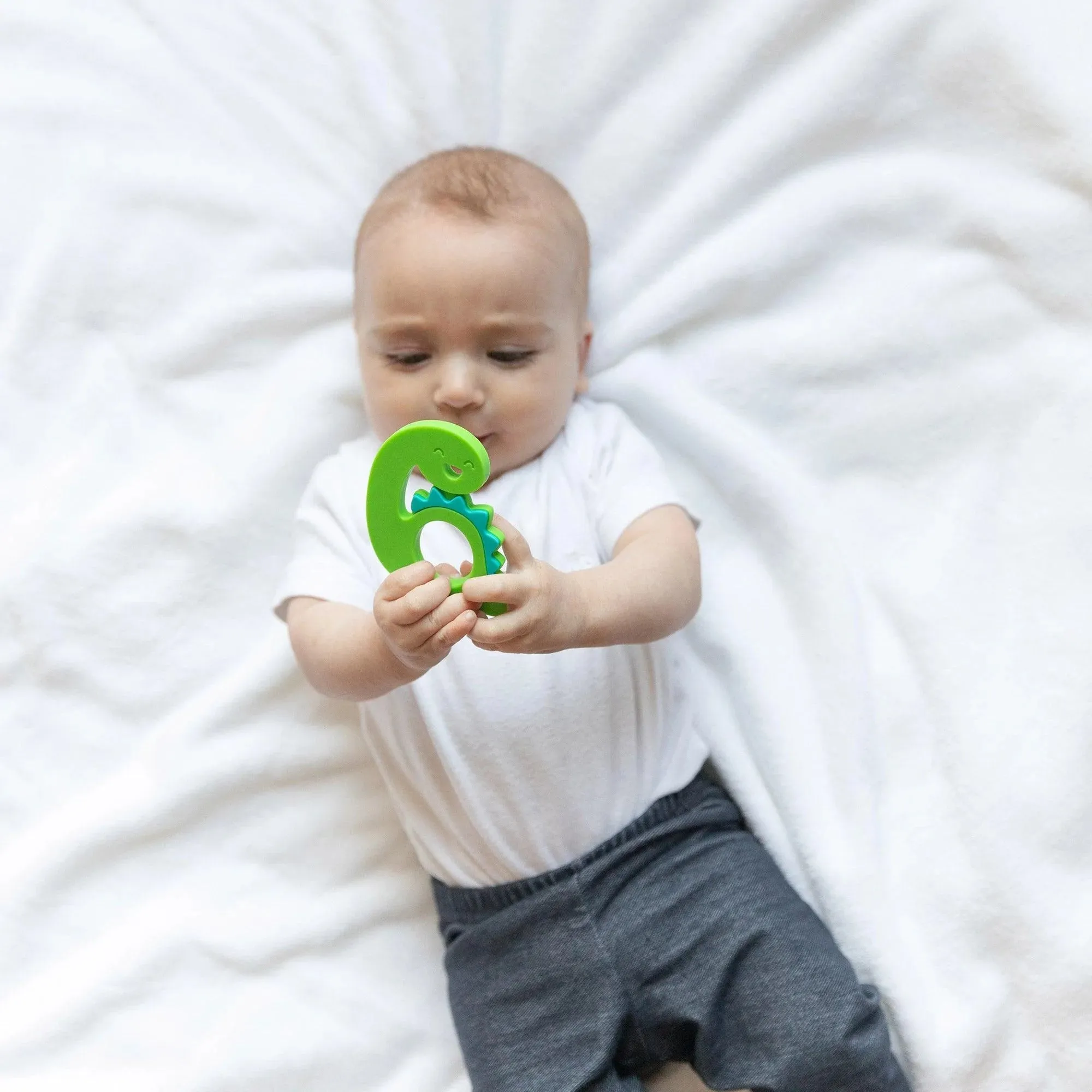 Silicone Teether: Dinosaur