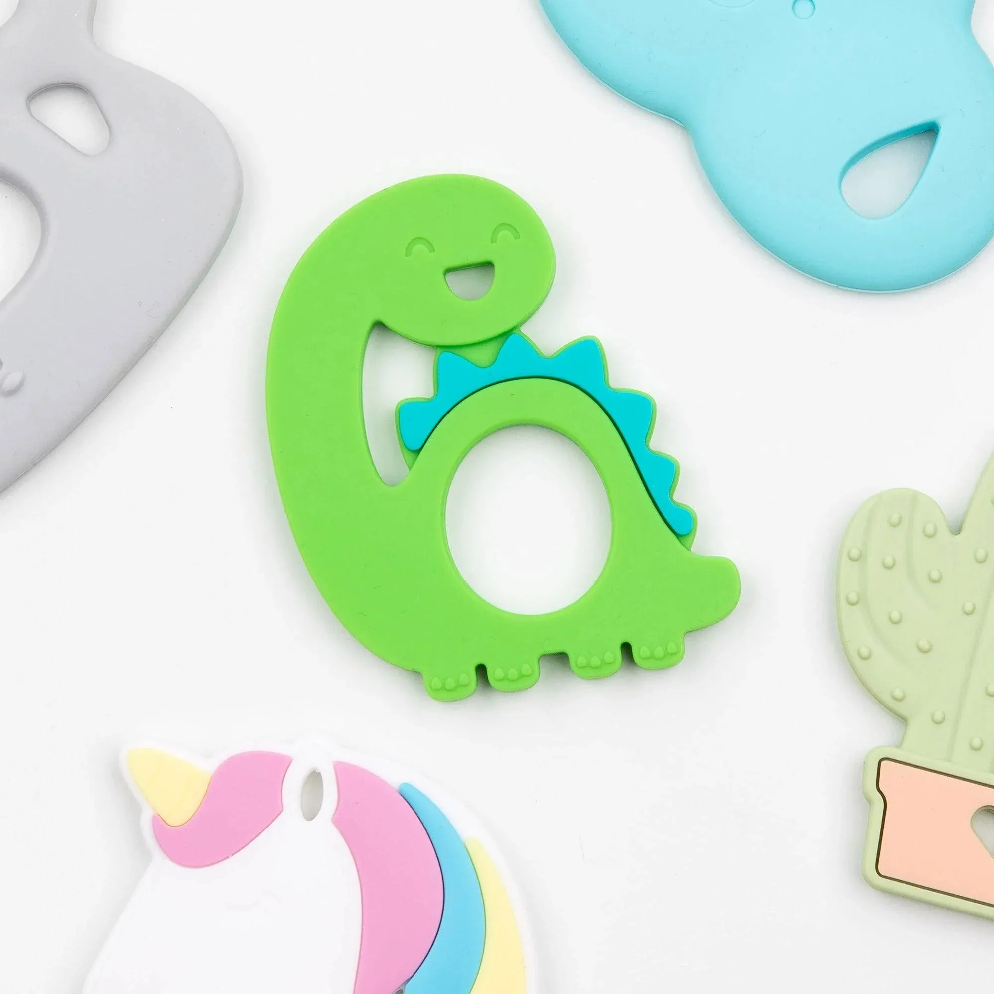 Silicone Teether: Dinosaur