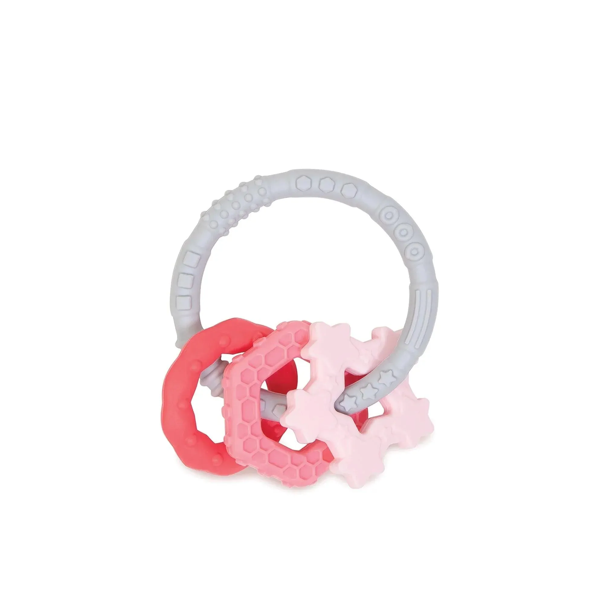 Silicone Teething Charms: Pink