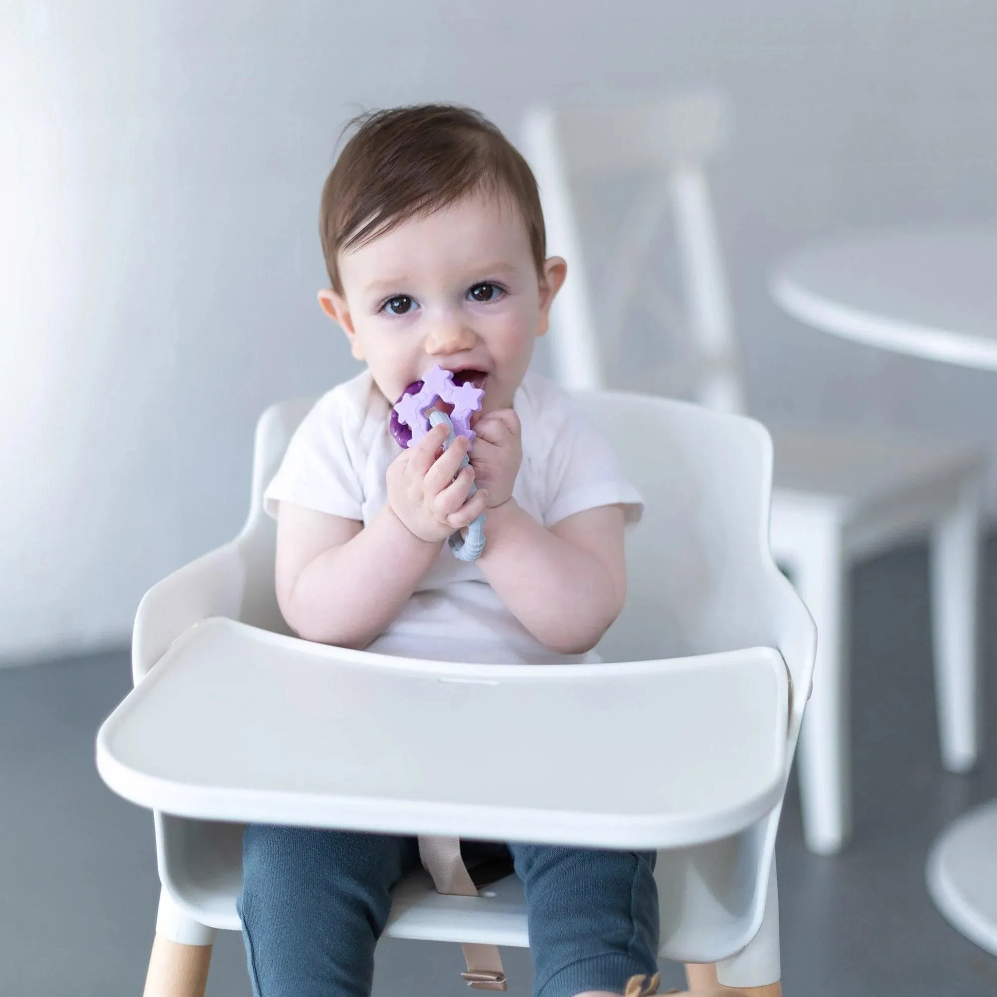 Silicone Teething Charms: Purple