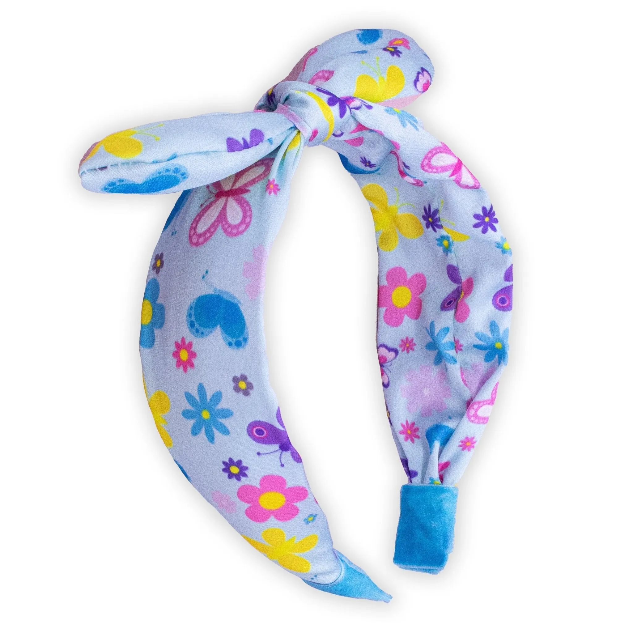 Silky Knotted Rabbit Ear Bow Headband