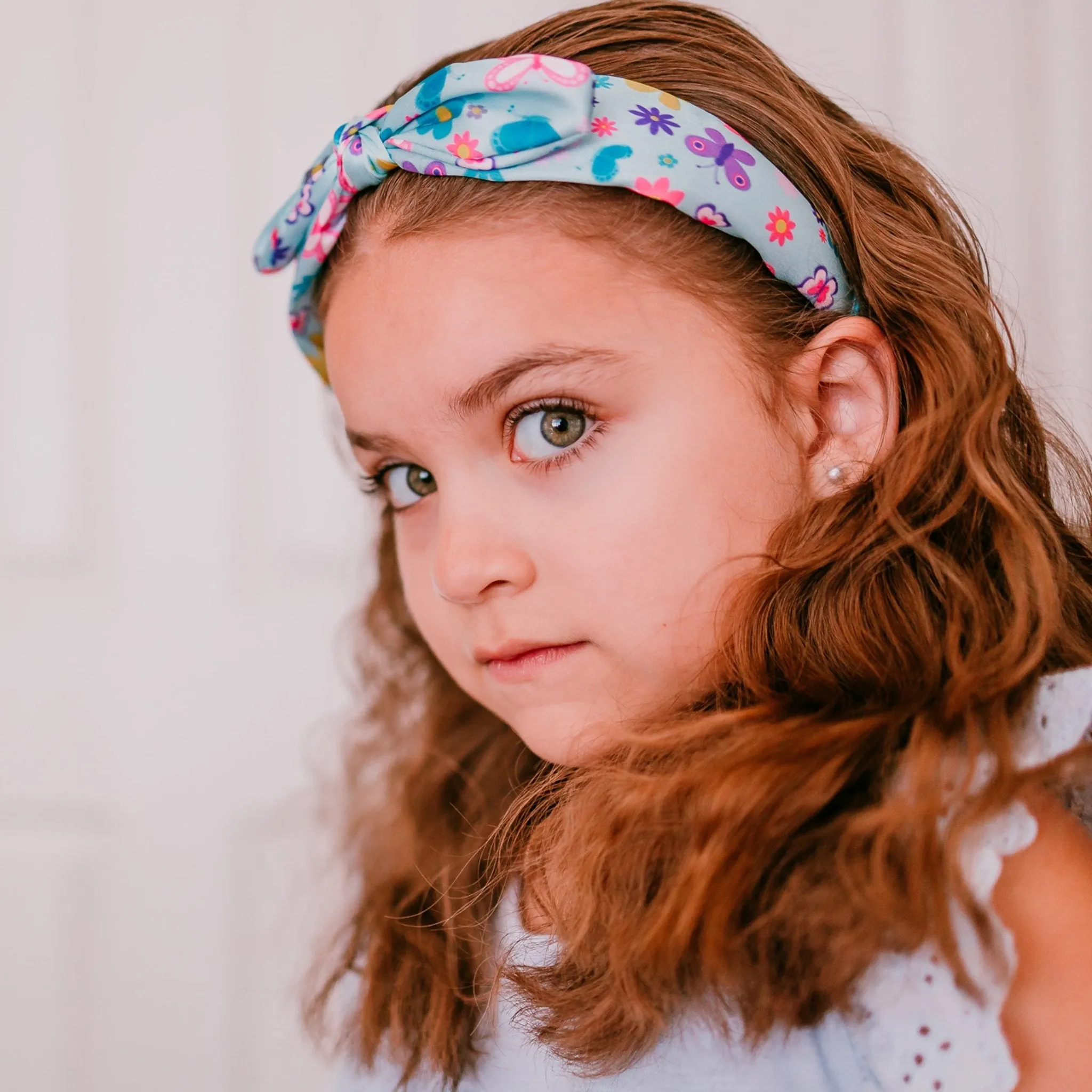 Silky Knotted Rabbit Ear Bow Headband