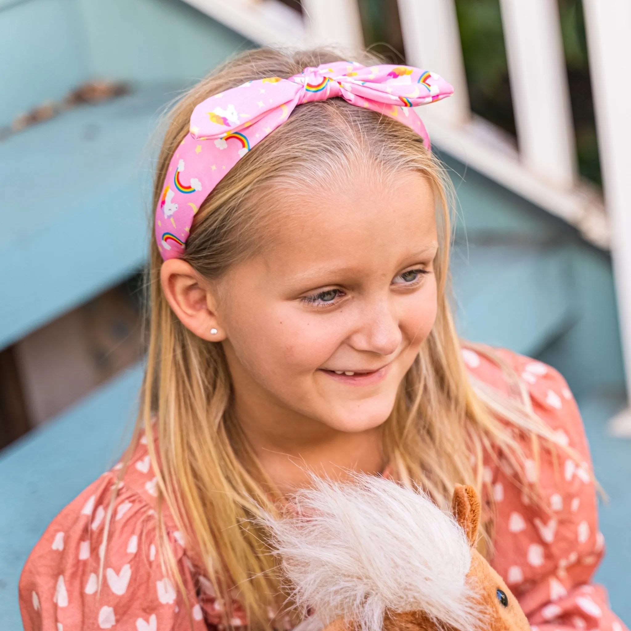 Silky Knotted Rabbit Ear Bow Headband