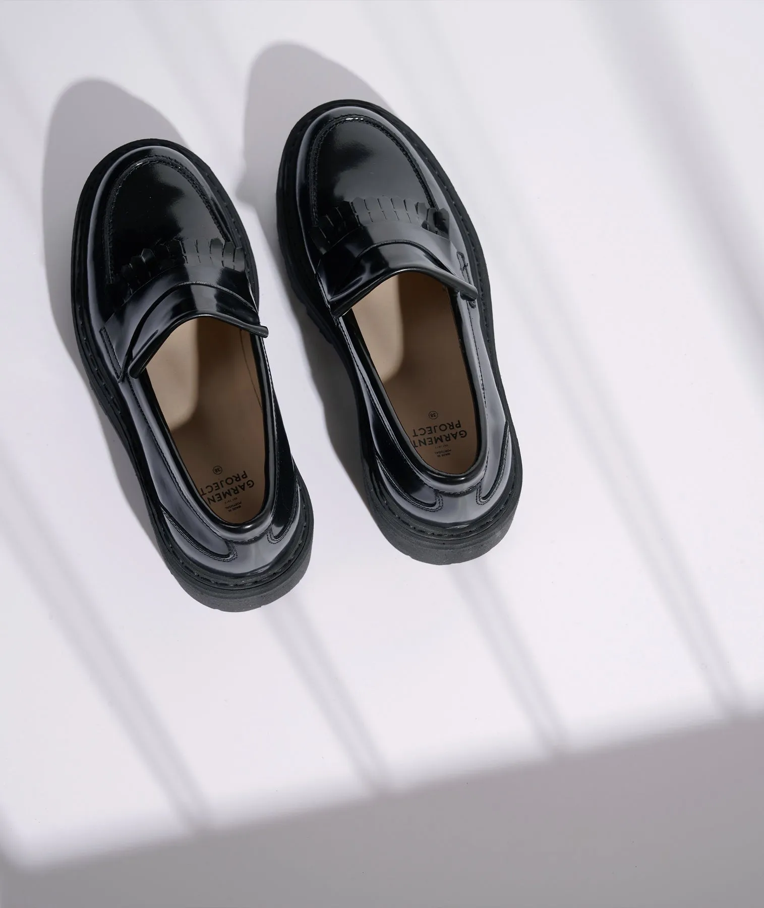 Spike Loafer - Black Polido Leather