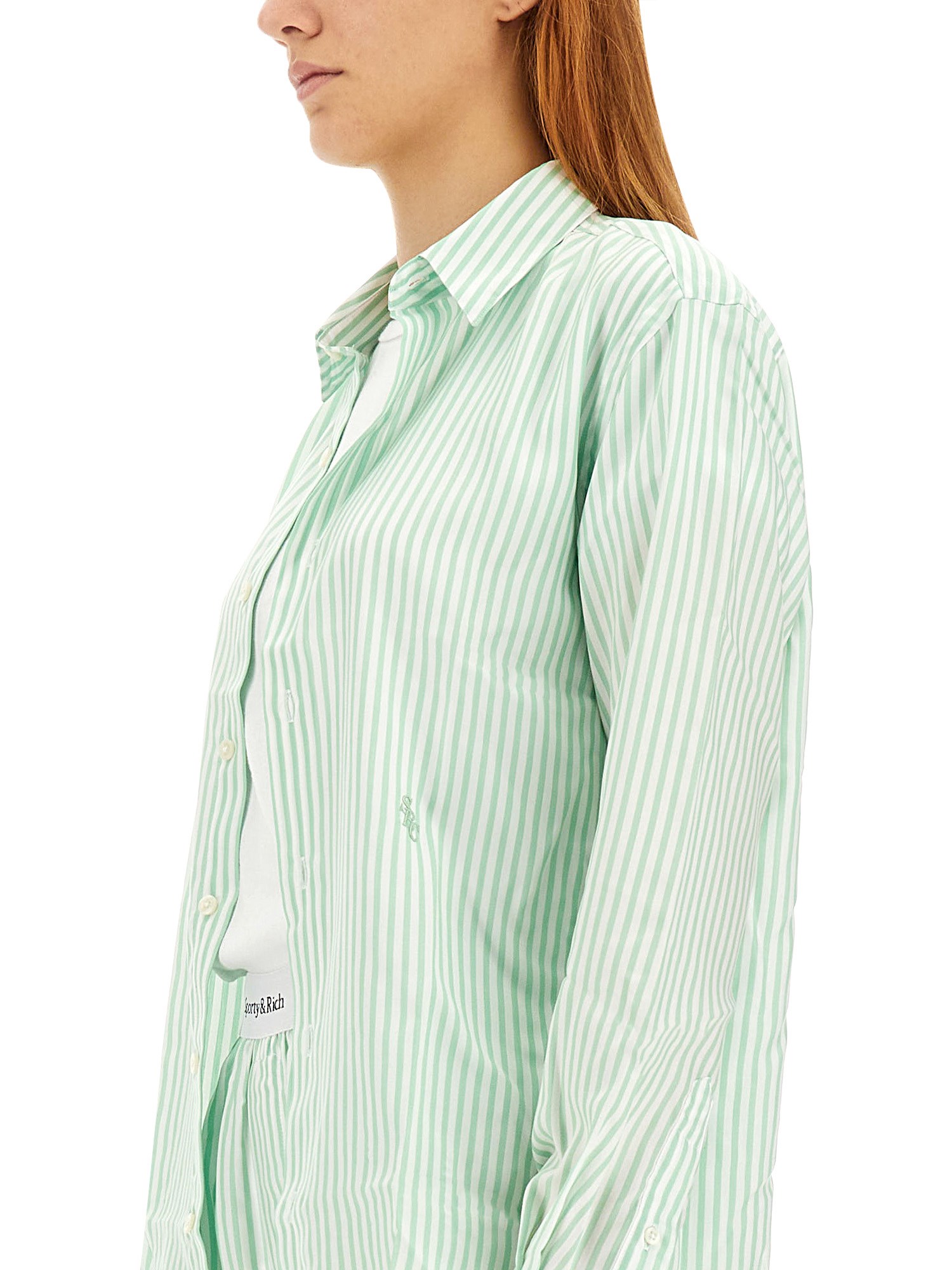 SPORTY&RICH    TENCEL REGULAR FIT SHIRT