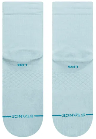 Stance Socks Unisex Icon Quarter Light Blue