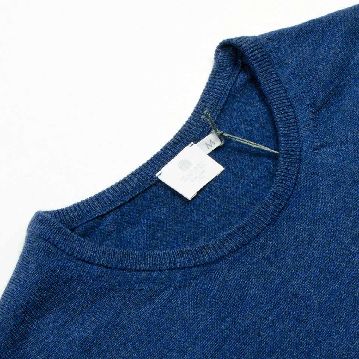 Sunspel - Crewneck Jumper - Masonry Blue