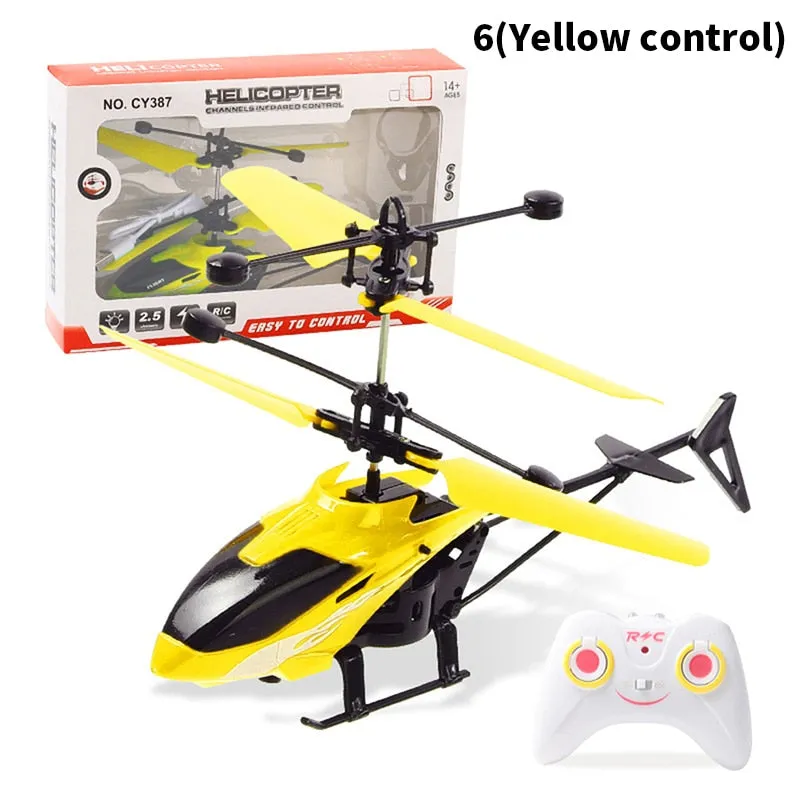 Suspension RC Helicopter Drop-resistant Induction Suspension Aircraft