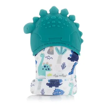 Teal Dino Itzy Mitt Teething Mitt