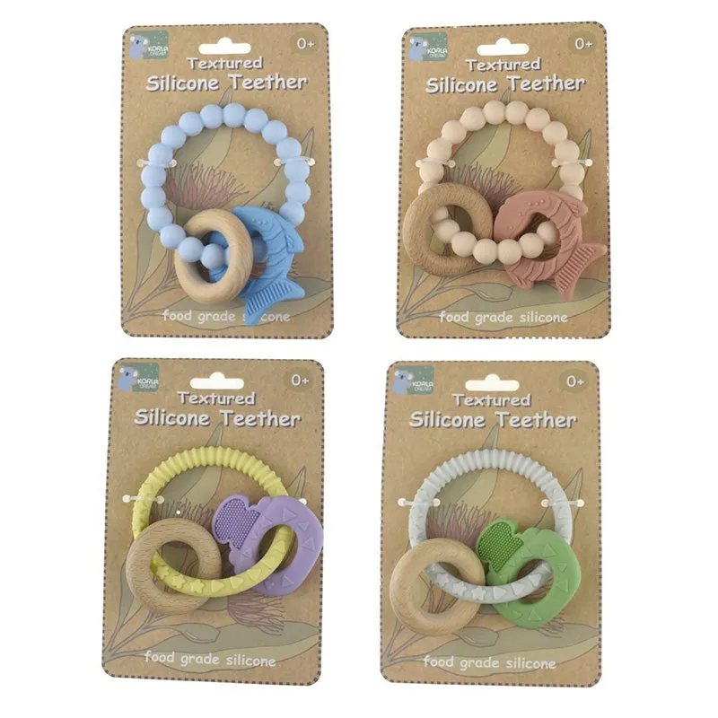 Textured Silicone Teether Assorted