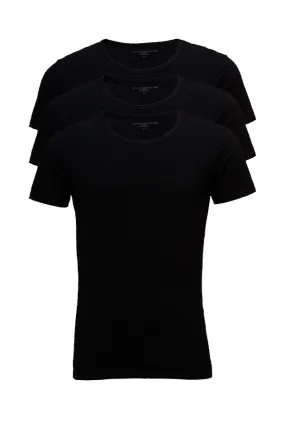 Tommy Hilfiger 3-Pack Crew Neck Premium Tee Black