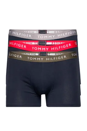 Tommy Hilfiger 3-Pack Trunks  Waistband Logo Navy