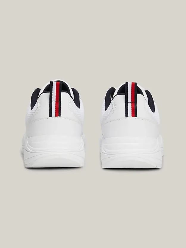 TOMMY HILFIGER Chunky Leather Trainer White