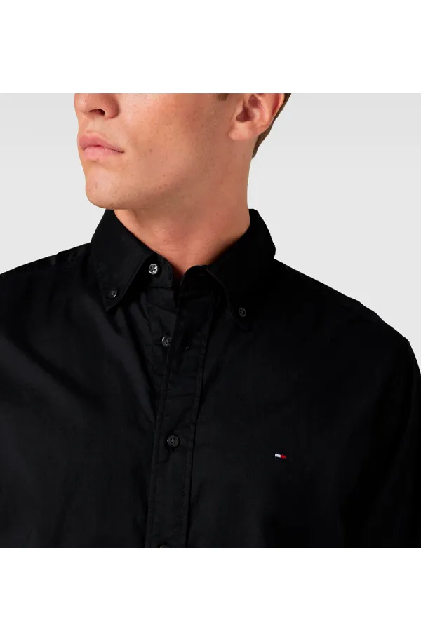 Tommy Hilfiger Flex Poplin Shirt Black