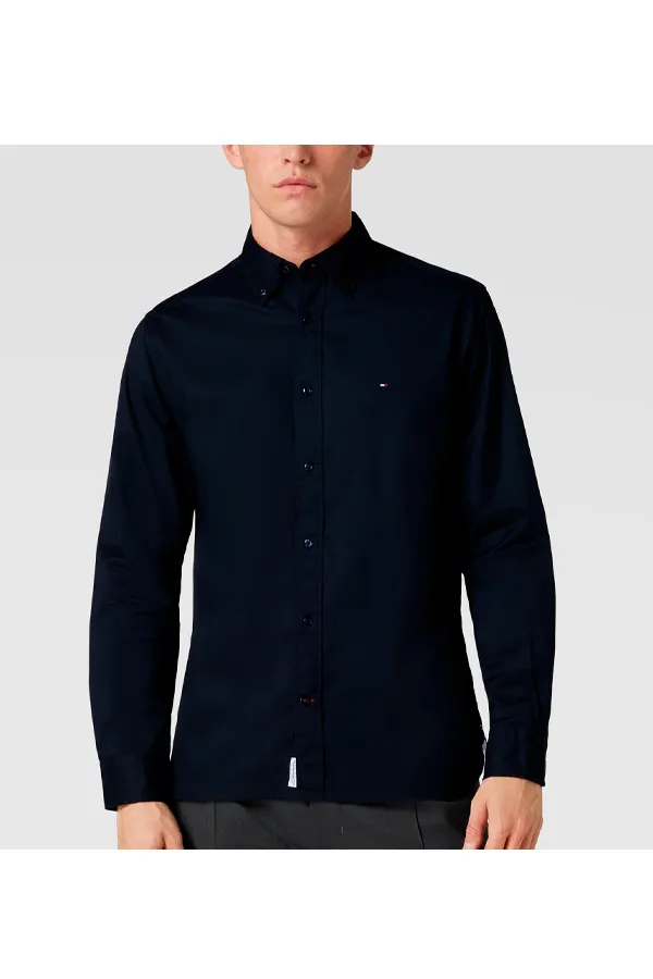 Tommy Hilfiger Flex Poplin Shirt Navy