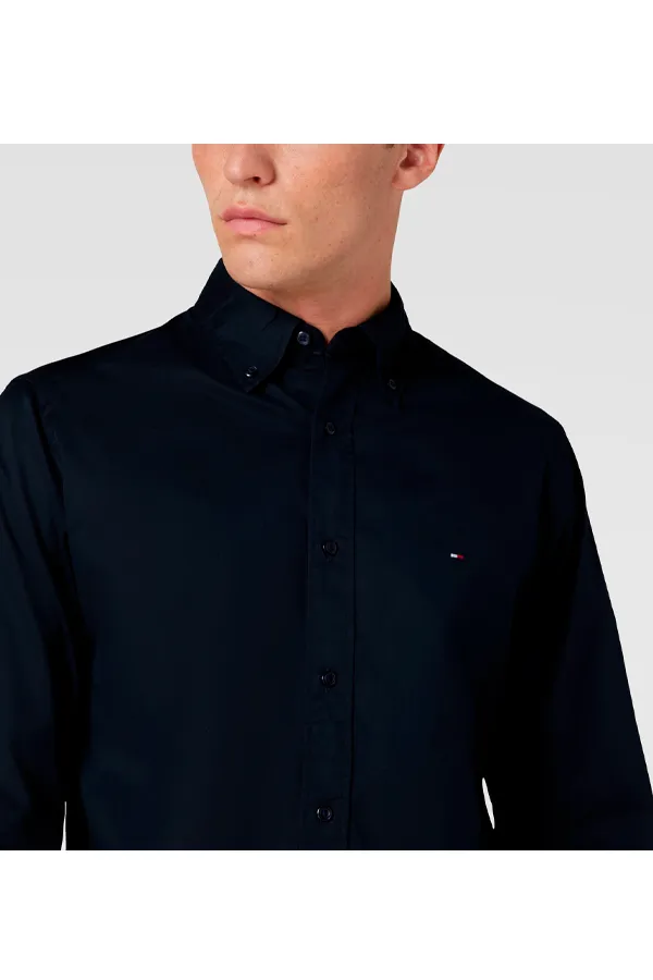 Tommy Hilfiger Flex Poplin Shirt Navy