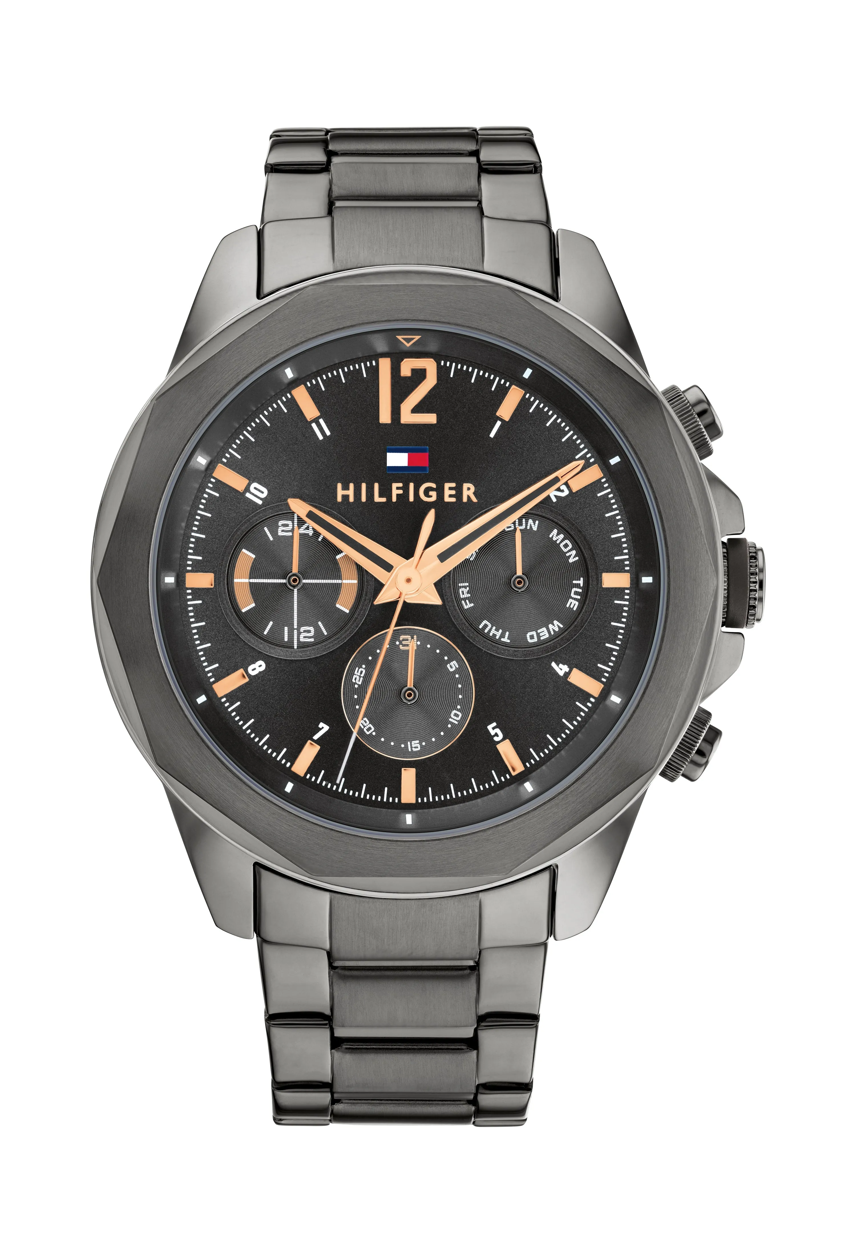 Tommy Hilfiger Gents Grey IP Lars Multi Function Bracelet Watch