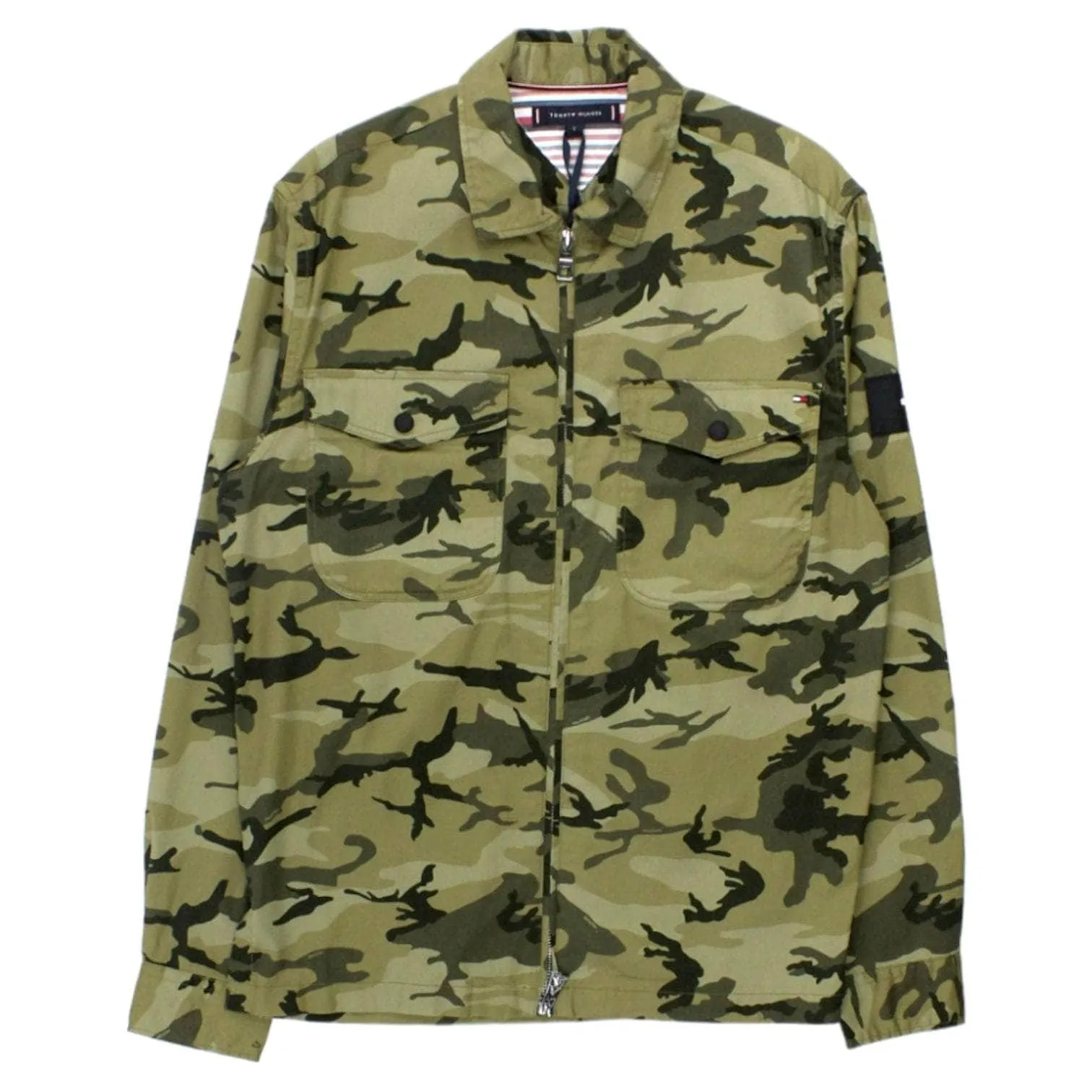 Tommy Hilfiger Green Camo Zipped Jacket