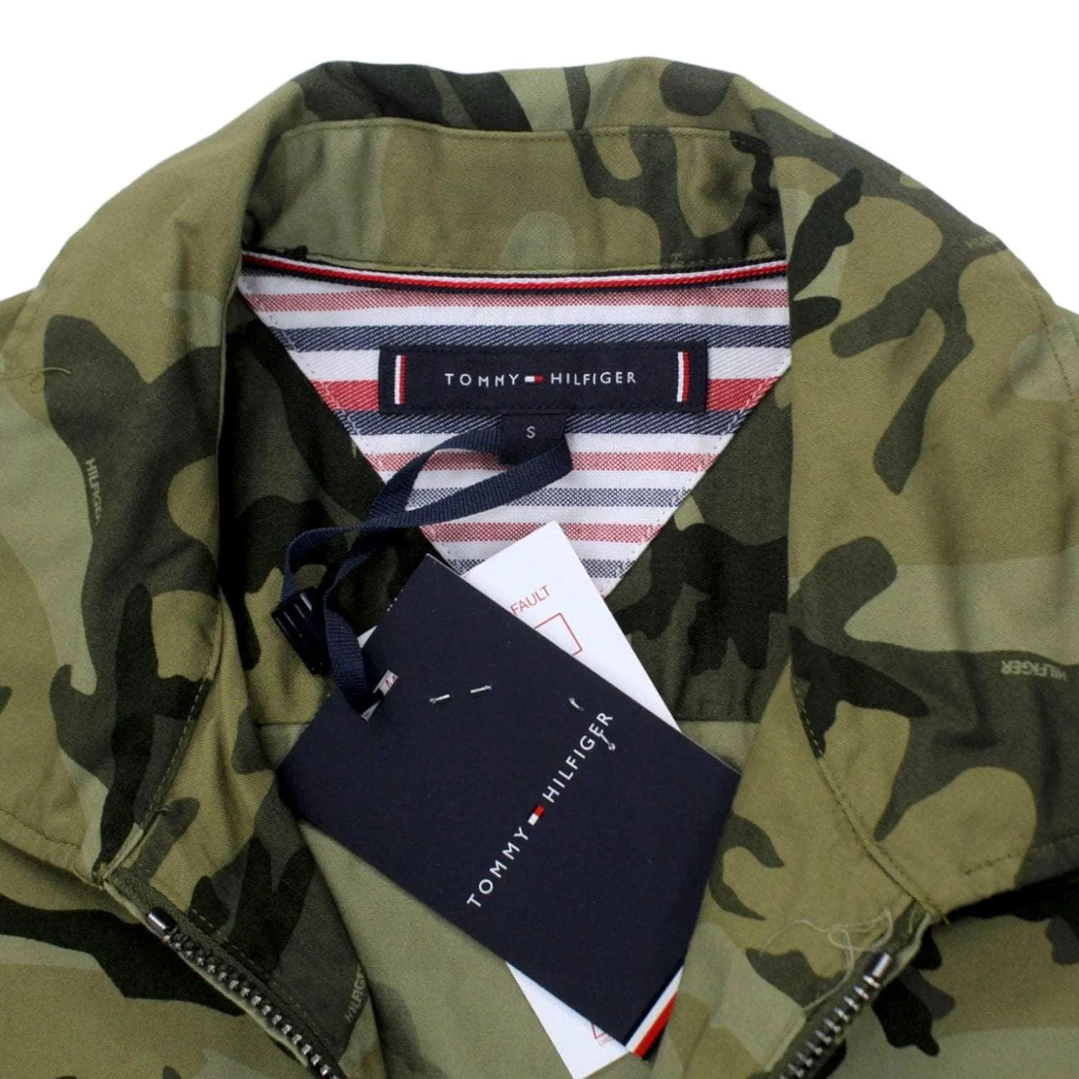 Tommy Hilfiger Green Camo Zipped Jacket