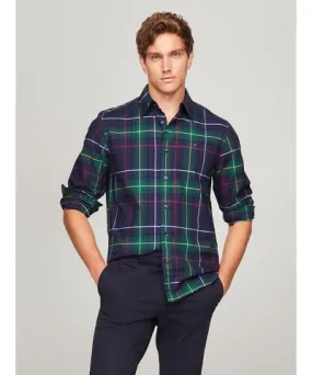 Tommy Hilfiger Men's Regular Fit Plaid Oxford Shirt