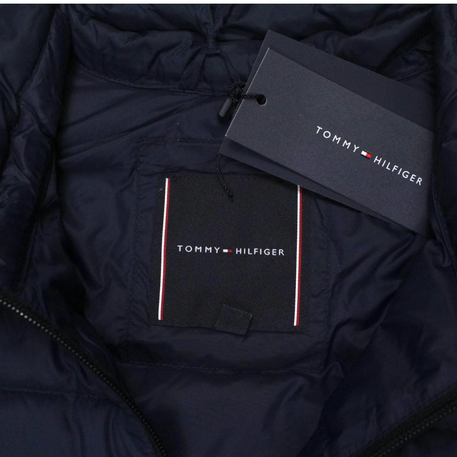 Tommy Hilfiger Navy Lightweight Foldable Jacket