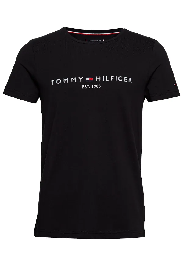 Tommy Hilfiger Organic Logo Tee Black