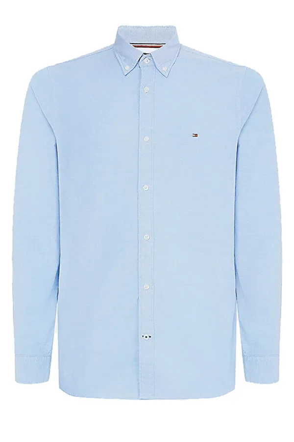 Tommy Hilfiger Oxford Logo Shirt Blue