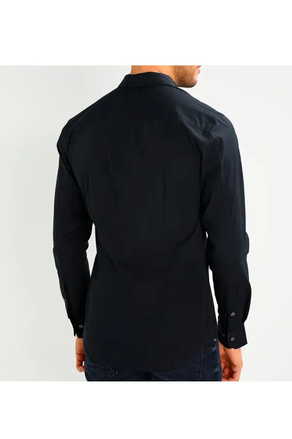 Tommy Hilfiger Stretch Poplin Shirt Black