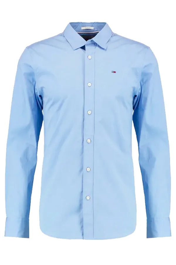 Tommy Hilfiger Stretch Poplin Shirt Blue