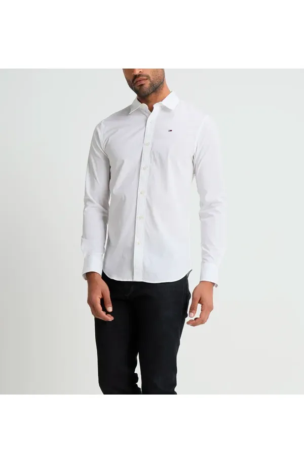 Tommy Hilfiger Stretch Poplin Shirt White