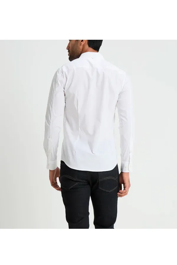 Tommy Hilfiger Stretch Poplin Shirt White