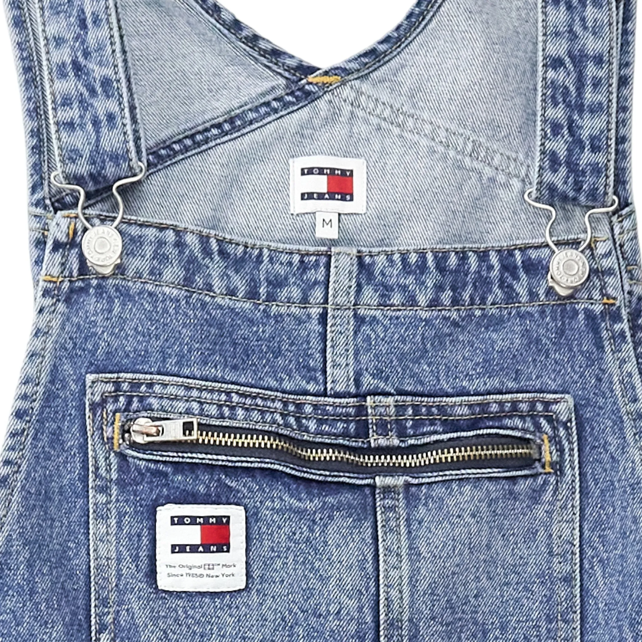 Tommy Jeans Blue Denim Dungarees