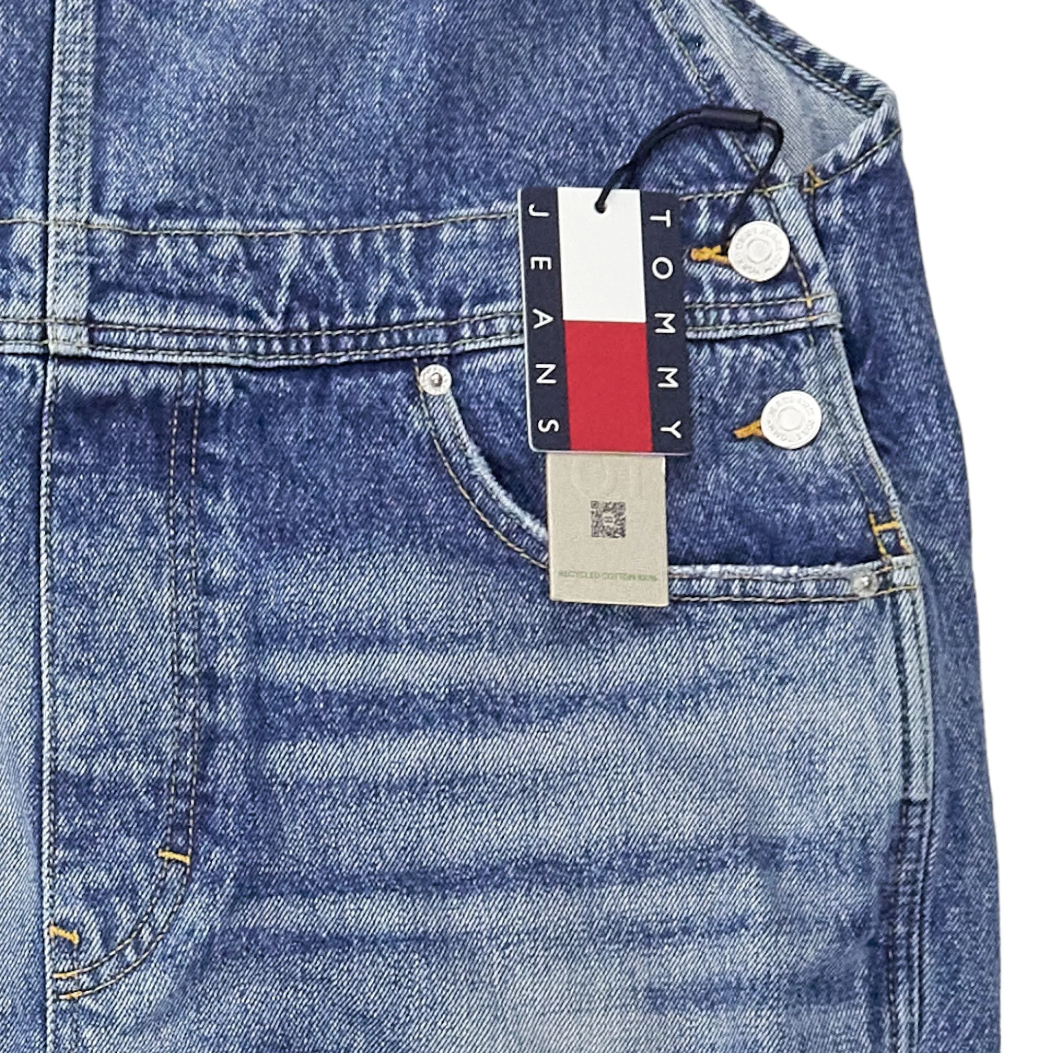 Tommy Jeans Blue Denim Dungarees