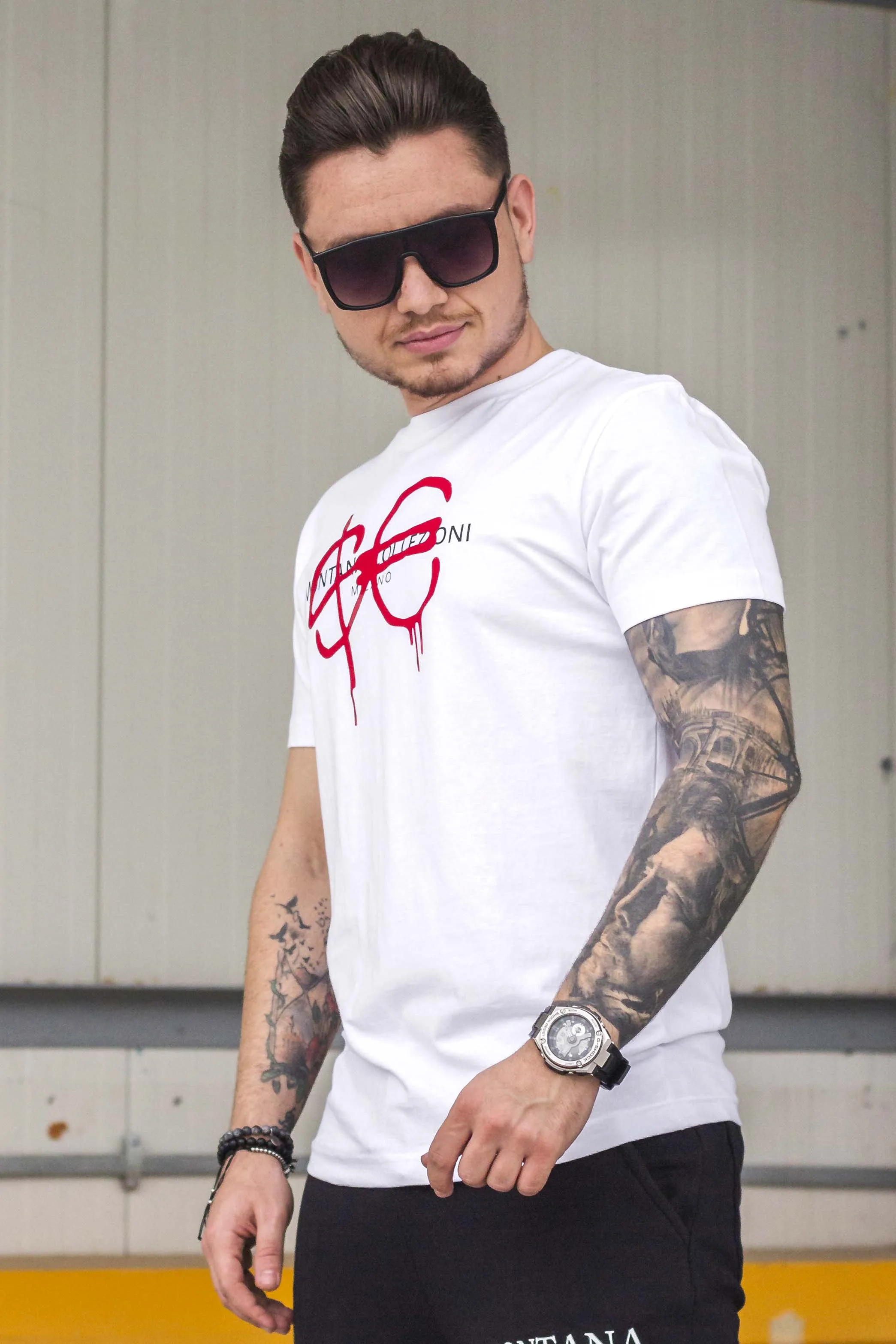 Tricou Italy White