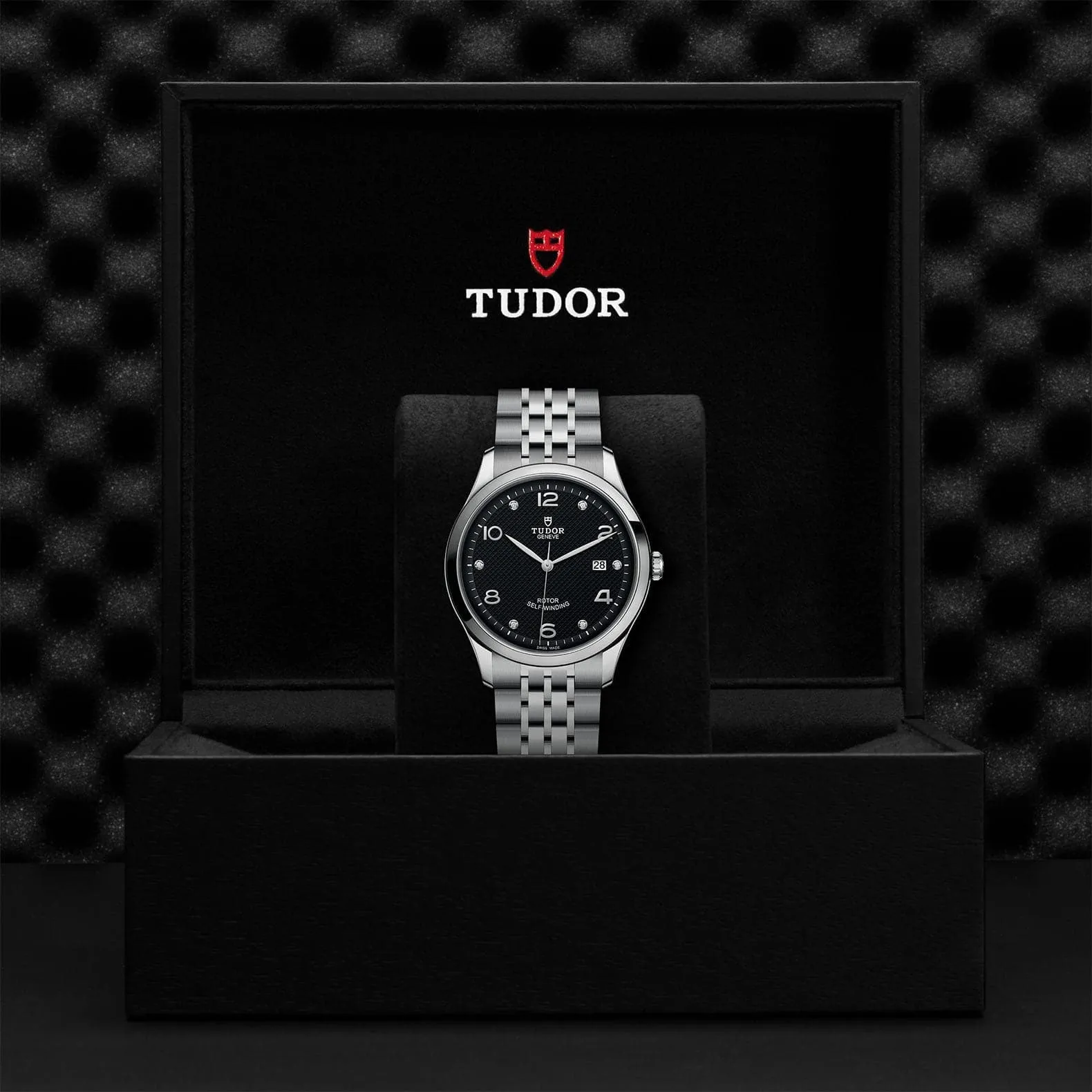 TUDOR 1926 41mm Steel Black Diamond Dial Watch - M91650-0004