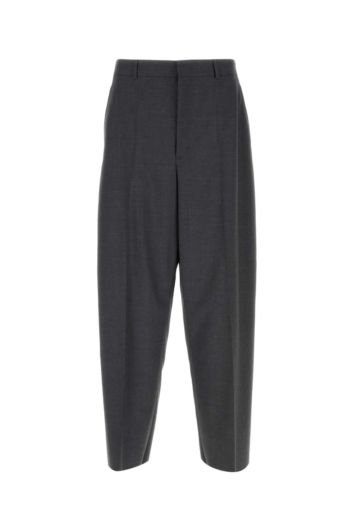 Valentino Garavani Dark Grey Wool Wide Leg Pant