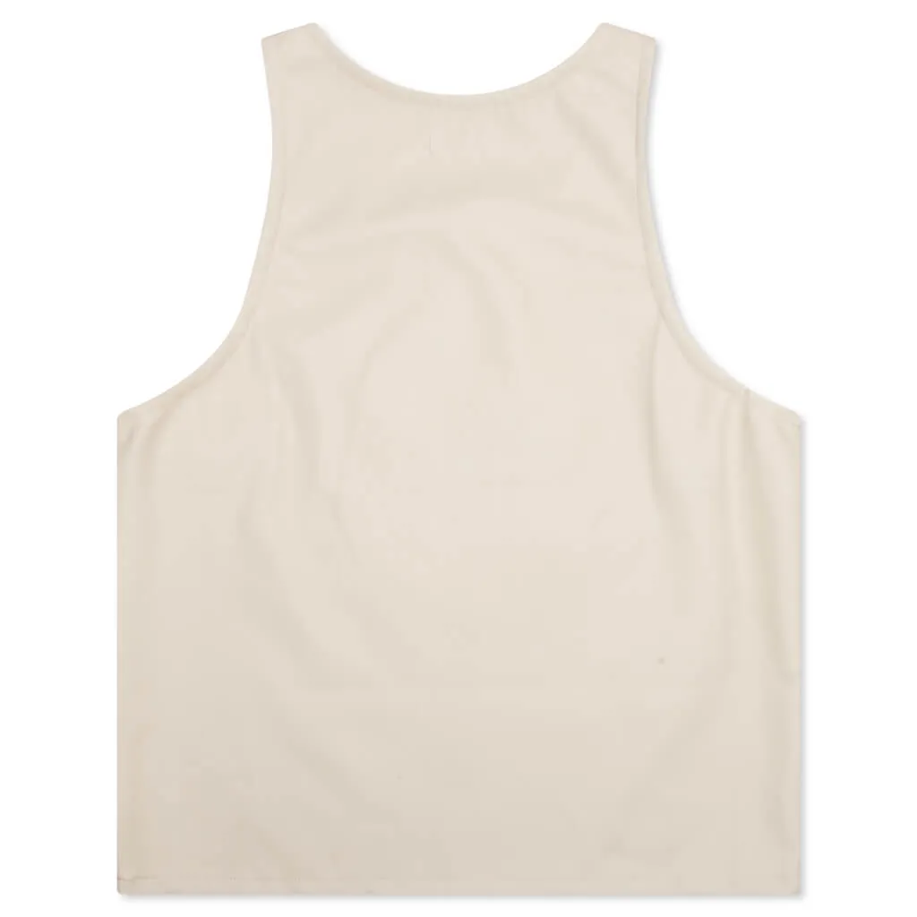 Vegan Leather Tank - Bone