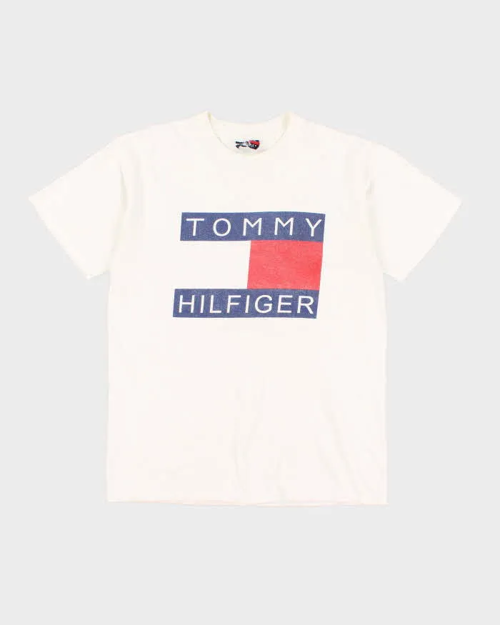 Vintage 90s Tommy Hilfiger Faded Branded Tee - L